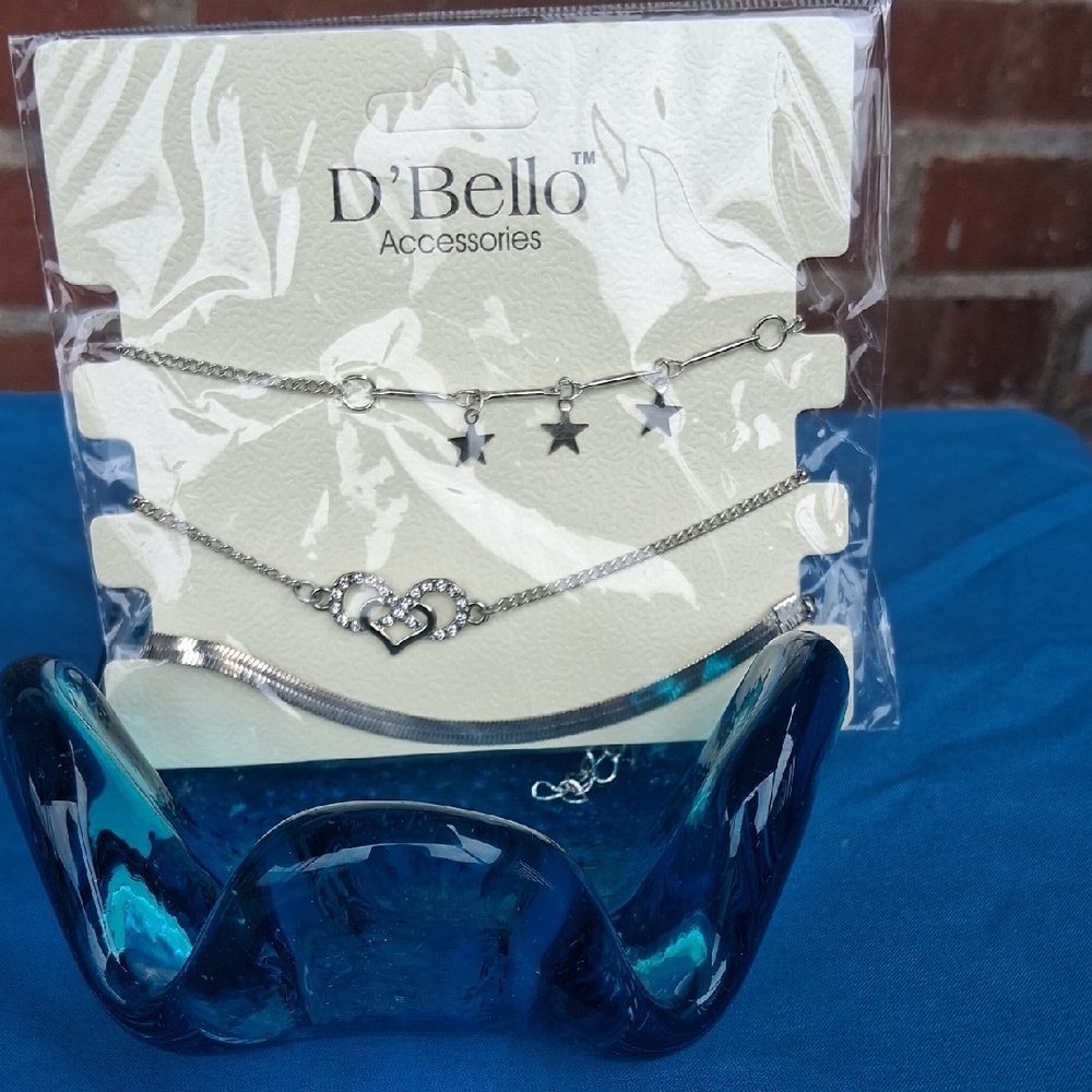 D'Bello Silver Necklace Set